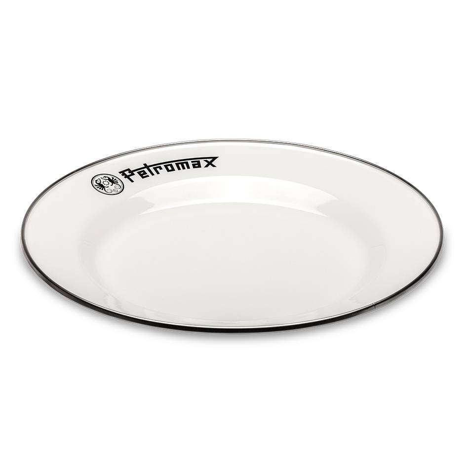 Petromax Emaille-Teller, 2er-Set, weiß, ca. Ø 26 cm Petromax Emaille-Teller, 2er-Set, weiß, ca. Ø 26 cm