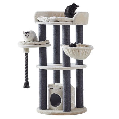 Kratzbaum 'Arda', creme, ca. 138 x 70 x 70 cm Kratzbaum 'Arda', creme, ca. 138 x 70 x 70 cm