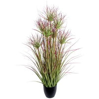 Künstlicher Zyperngrasbusch, grünrot, Höhe ca. 95 cm