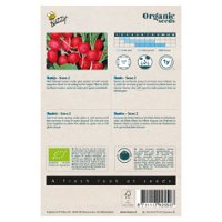 Bio Gemüsesamen, Bio-Radies 'Saxa 2', weiß/rosa, 2,5 g