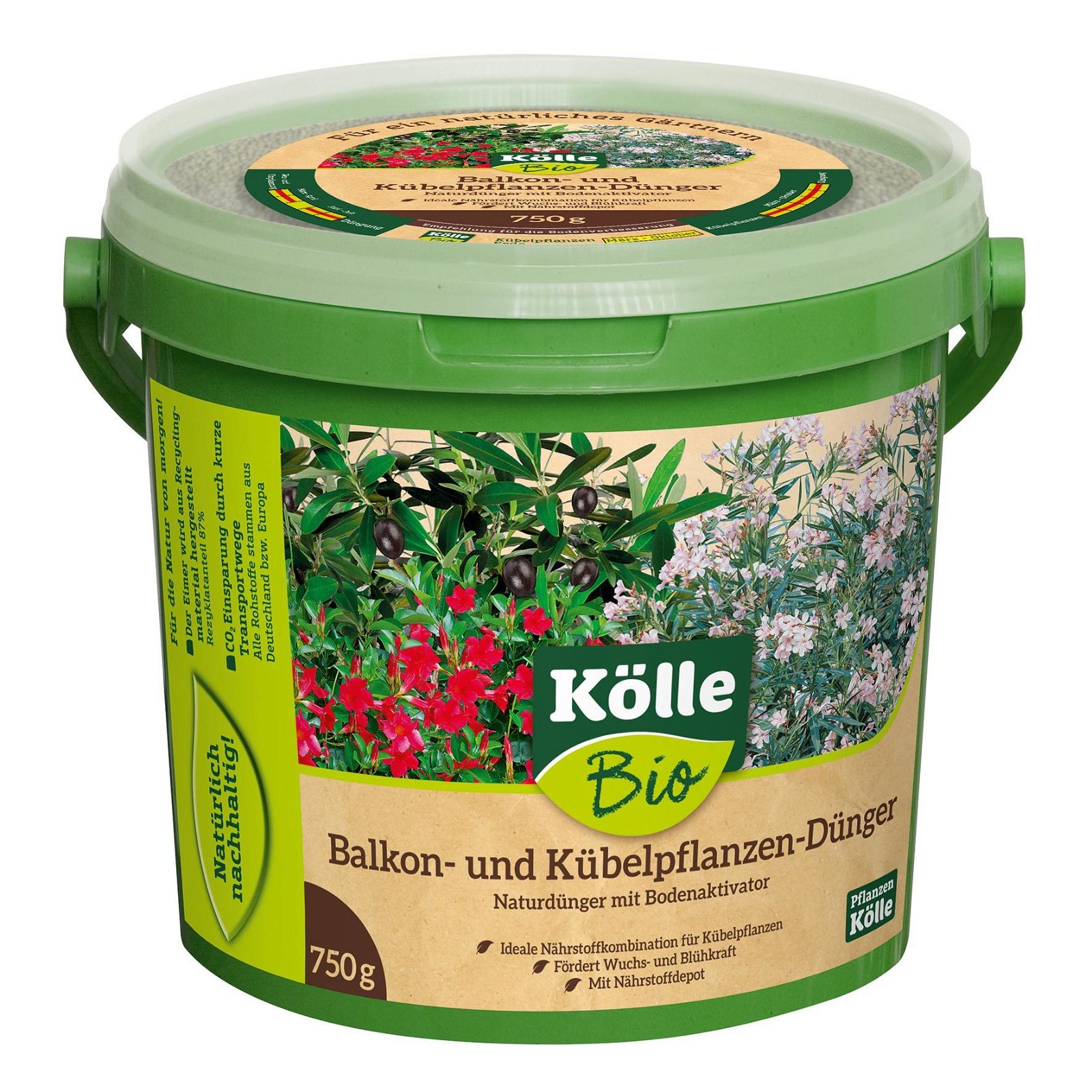 Kölle Bio Balkon- & Kübelpflanzendünger, 750 g Eimer