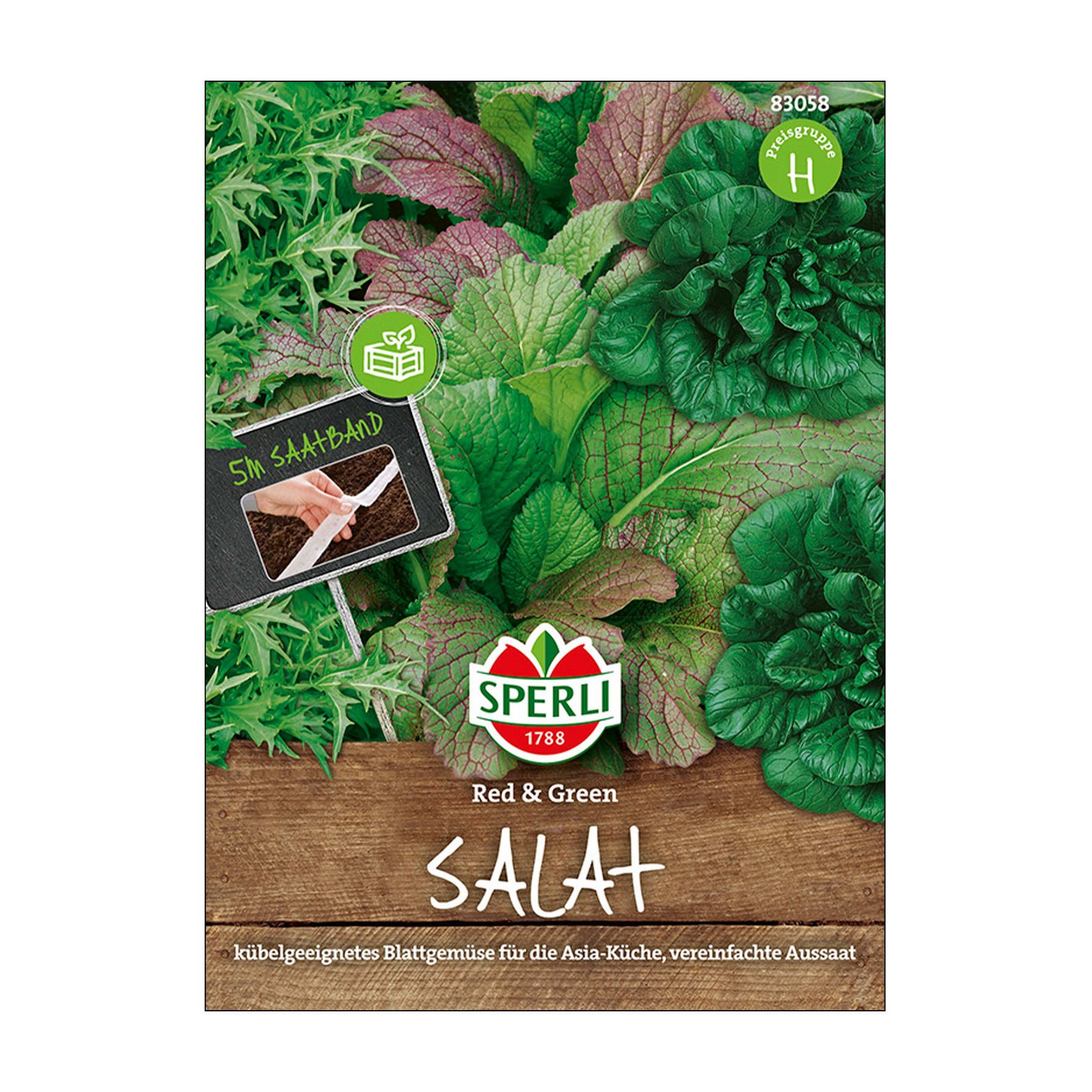 Saatband, Asia-Salatmischung 'Red & Green'