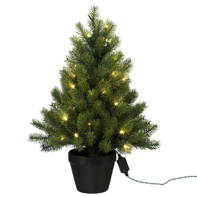 Künstlicher Weihnachtsbaum im Topf mit LED-Beleuchtung, Höhe ca. 60 cm Künstlicher Weihnachtsbaum im Topf mit LED-Beleuchtung, Höhe ca. 60 cm
