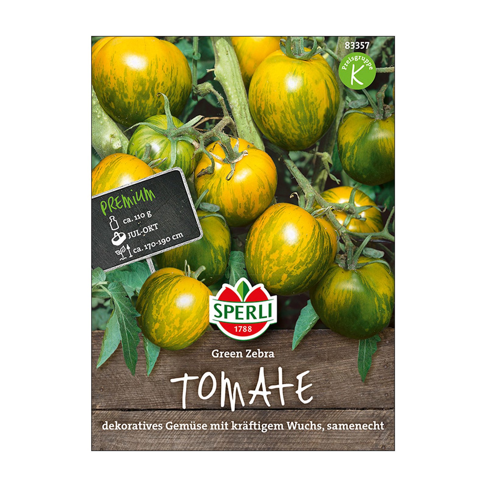 Gemüsesamen, Tomaten 'Green Zebra'