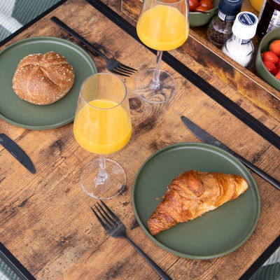 Bo-camp Klapptisch 'Decatur', braun, ca. 90 x 60 cm Bo-camp Klapptisch 'Decatur', braun, ca. 90 x 60 cm