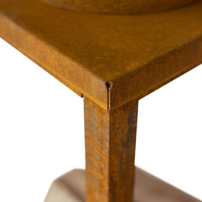 Edelstahl-Feuerstelle 'Fyro 80', rost, 100 x 100 x 80 cm Edelstahl-Feuerstelle 'Fyro 80', rost, 100 x 100 x 80 cm