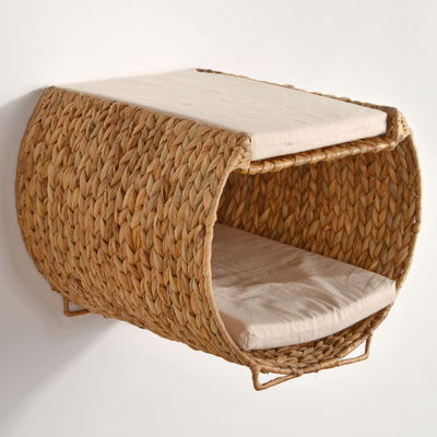 Silvio Design Katzenliege 'Otis', natur, Kissen in rohweiß Silvio Design Katzenliege 'Otis', natur, Kissen in rohweiß