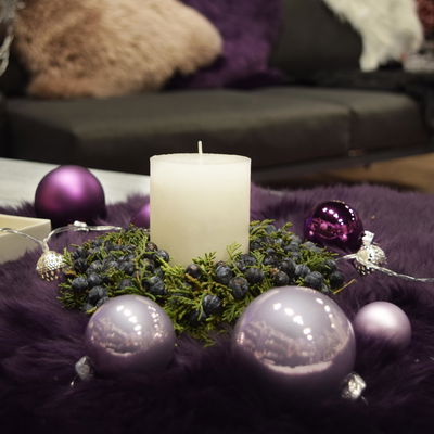 Schaffell taupe aus 100% Naturfell, 90 x 50 cm