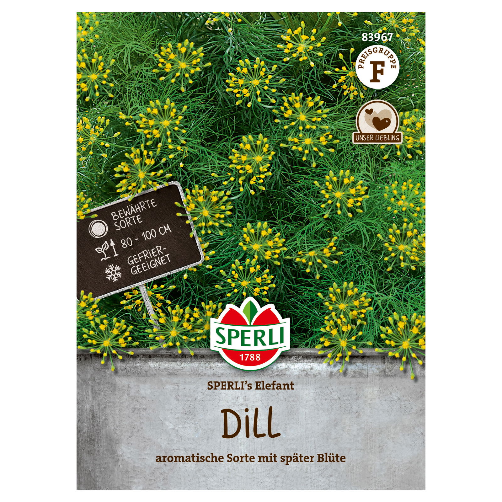 Sperli Saatgut Dill 'Sperli’s Elefant', grün