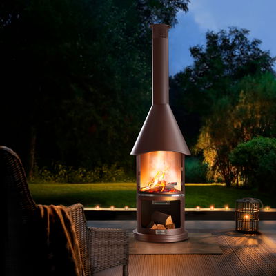 Buschbeck Edelstahlkamin 'Auckland', braun, Höhe ca. 230 cm Buschbeck Edelstahlkamin 'Auckland', braun, Höhe ca. 230 cm