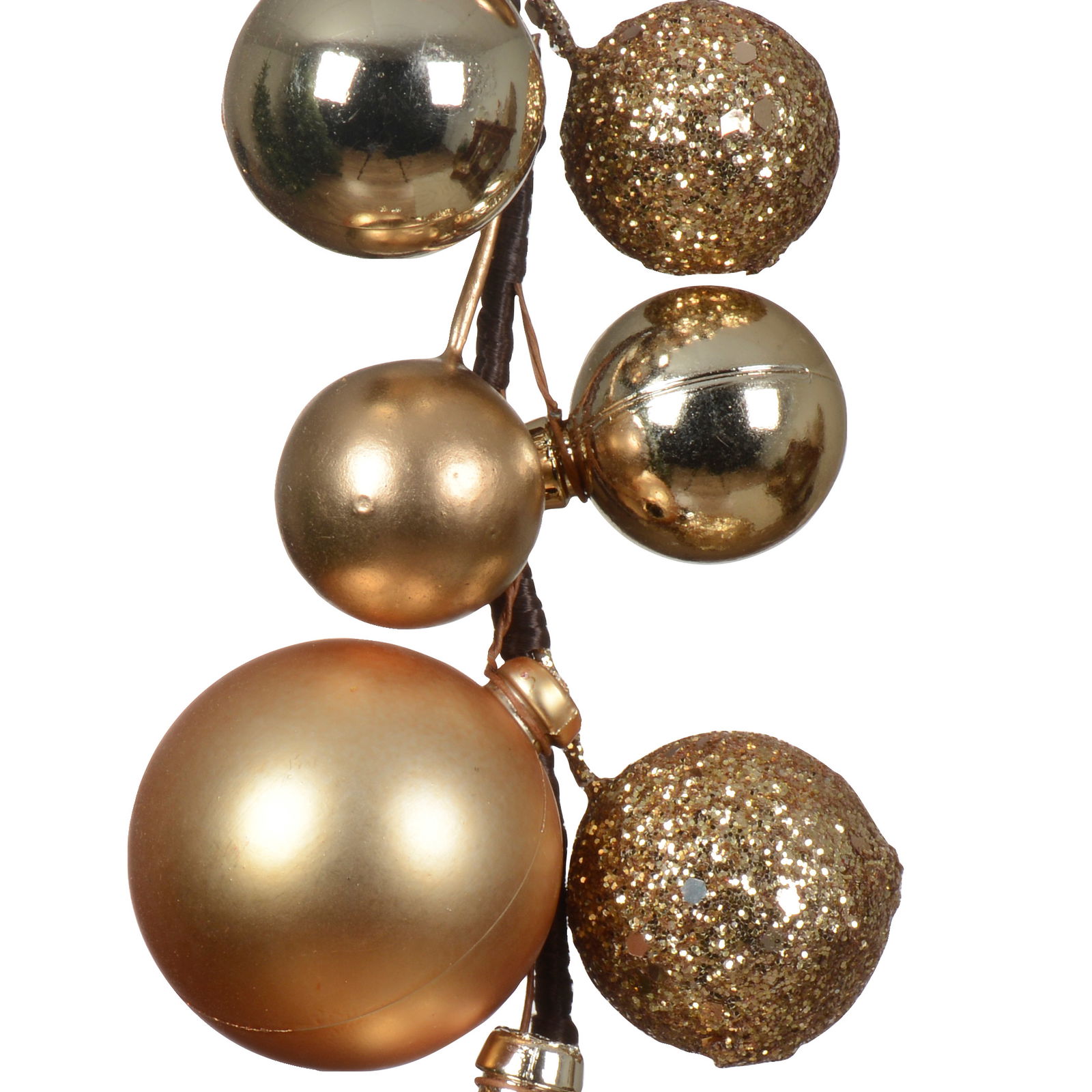 Kugelgirlande, gold, Länge ca. 180 cm