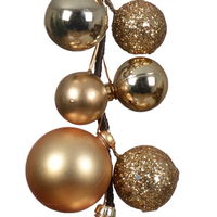 Kugelgirlande, gold, Länge ca. 180 cm