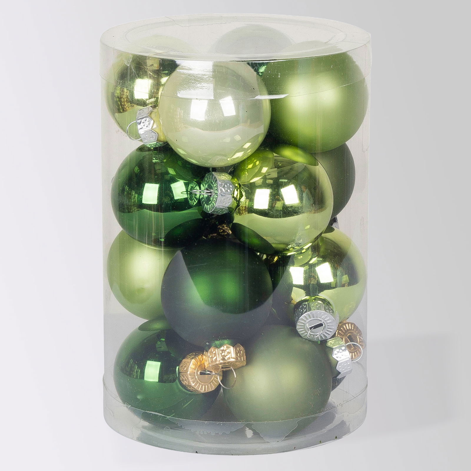 Kugelmix 'Tannengrün', Ø 3,5 cm, 16 Stück