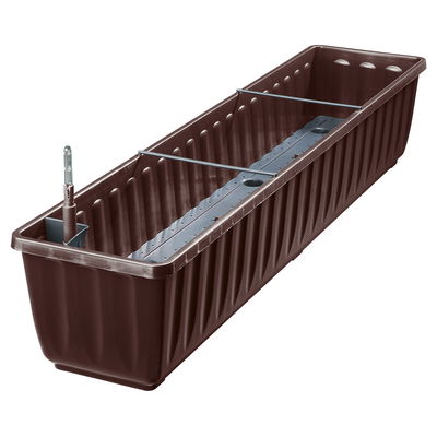 Geli Blumenkasten 'Aqua Flor', braun, ca. 100 x 22 x H 18,5 cm Geli Blumenkasten 'Aqua Flor', braun, ca. 100 x 22 x H 18,5 cm