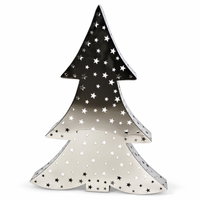Edelstahl-Baum mit Lochmuster, Höhe ca. 41 cm Edelstahl-Baum mit Lochmuster, Höhe ca. 41 cm