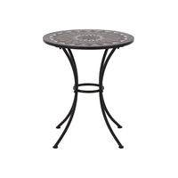 Siena Garden Gartentisch Como, matt schwarz, Ø ca. 60 cm