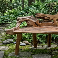 Wurzelholzbank 