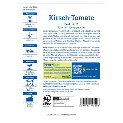 Saatgut Kirsch-Tomate 'Crokini' Saatgut Kirsch-Tomate 'Crokini'