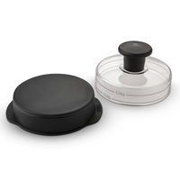 Weber Hamburgerpresse, schwarz, Edelstahl