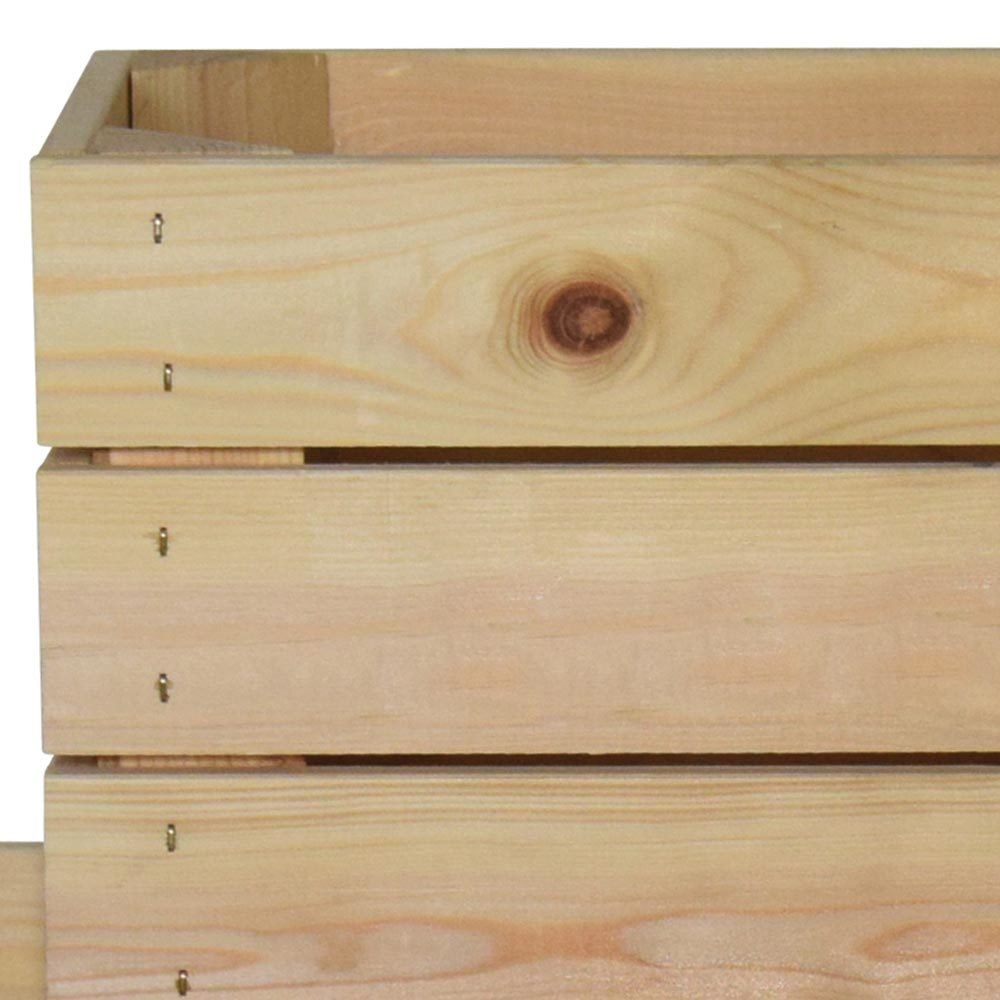 FSC®-Holzbox 'Hummeln bummeln', natur, Größe L