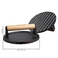 Tramontina Churrasco Grillpresse 'Black', schwarz, Ø 17 cm