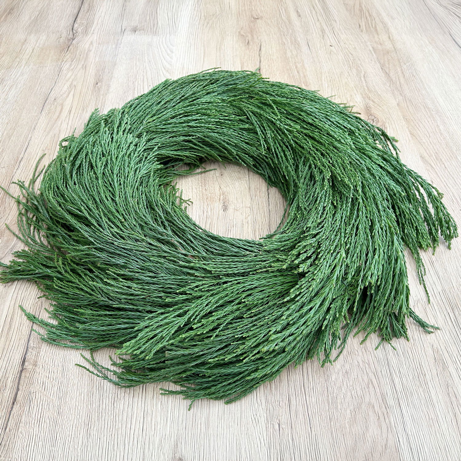 Adventskranz, Mammutbaum-Kranz, halbrund gebunden, ca. 35 cm Ø