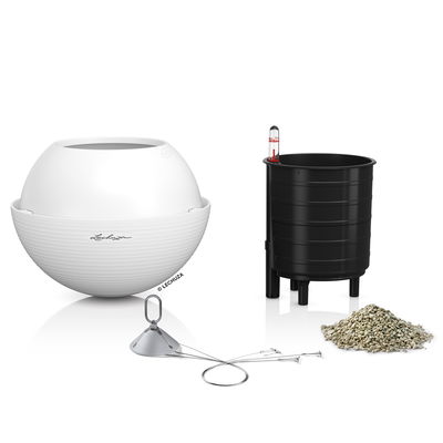 Lechuza 'Bola Color 23', weiß, ca. Ø 23 x H 18 cm