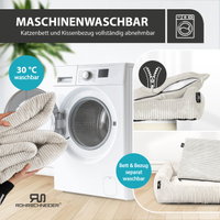 Rohrschneider Kratzbaum XXL Cord beige, 71 x 55 x 200 cm Rohrschneider Kratzbaum XXL Cord beige, 71 x 55 x 200 cm