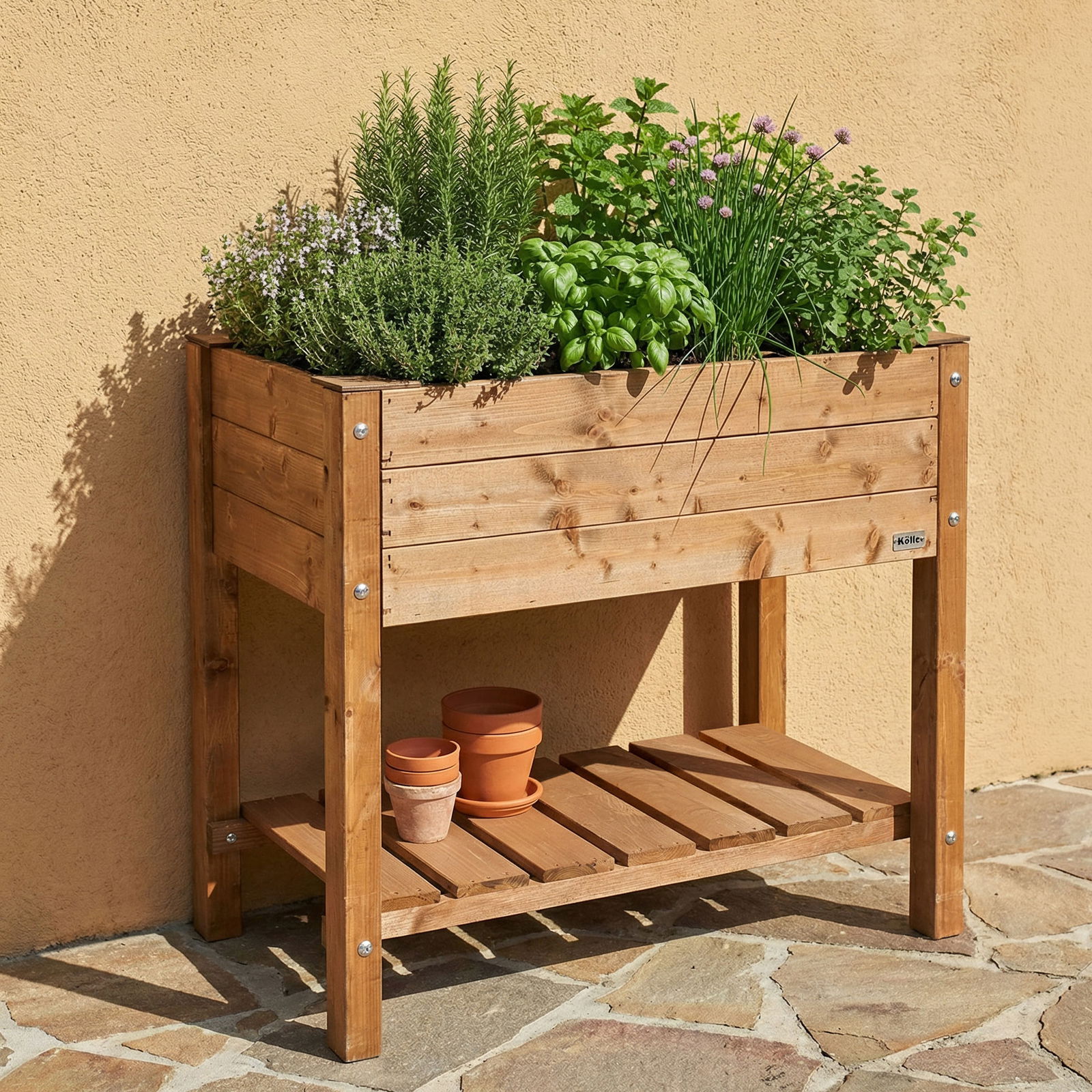 Kiefer-Hochbeet 'Emma' inkl. Wurzeltuch, FSC®-Holz, ca. 78 x 40 x 78 cm Kiefer-Hochbeet 'Emma' inkl. Wurzeltuch, FSC®-Holz, ca. 78 x 40 x 78 cm