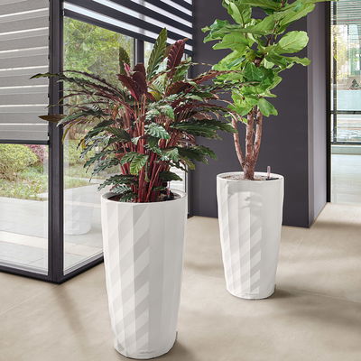 Lechuza 'Diamante Premium 40', weiß, ca. Ø 40 x H 75 cm