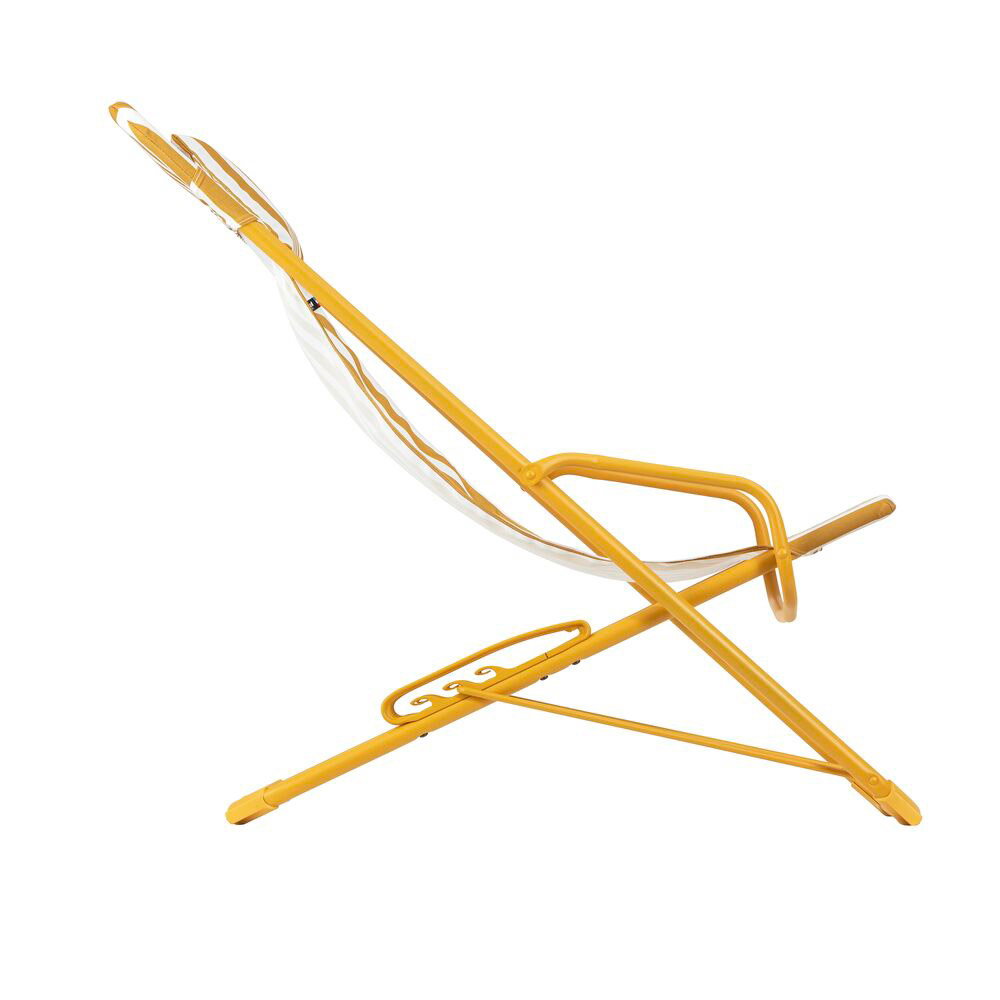 Lafuma Liegestuhl Transaswing 'Rayure', Airlon miel Lafuma Liegestuhl Transaswing 'Rayure', Airlon miel