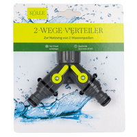 Kölle 2-Wege-Verteiler aus Kunststoff, anthrazit-grün