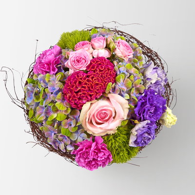 Blumenstrauß 'Sommertanz', handgebunden Blumenstrauß 'Sommertanz', handgebunden