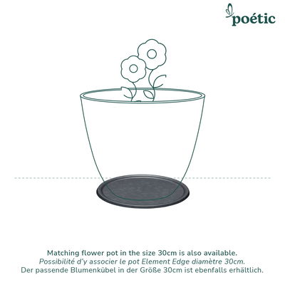 Eda Untersetzer 'Element', schiefer, ca. Ø 23 x H 1,6 cm Eda Untersetzer 'Element', schiefer, ca. Ø 23 x H 1,6 cm