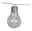 Solarlampe 'Corfu', klar, Glas, 380 cm