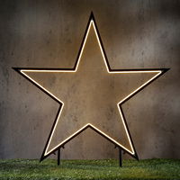 LED-Stern zum Stecken, warmweiß, ca. Ø 90 x H 102 cm