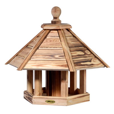 Kiefer-Vogelhaus 'Ember', geflammt, 55 x 62 x 43 cm Kiefer-Vogelhaus 'Ember', geflammt, 55 x 62 x 43 cm