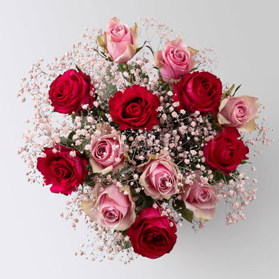 Blumenstrauß 'Sweet Roses', handgebunden