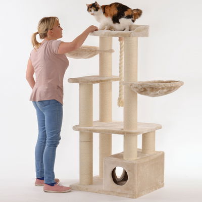 Silvio Design XXL Katzenbaum 'Enya', beige Silvio Design XXL Katzenbaum 'Enya', beige