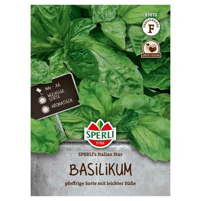 Sperli Saatgut Basilikum 'Sperli’s Italian Star', grün