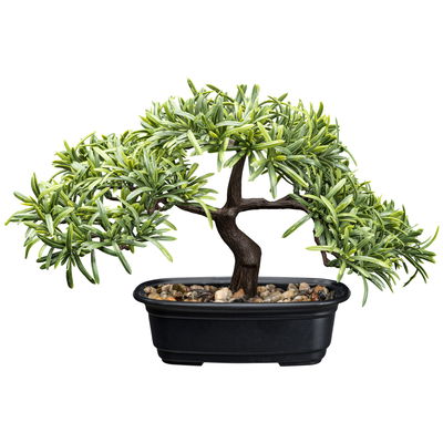 Künstliche Bonsai-Steineibe, Höhe ca. 30 cm Künstliche Bonsai-Steineibe, Höhe ca. 30 cm