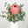 Blumenbund Protea barbigera mit Eukalyptus und Brunia, inkl. gratis Grußkarte