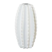 Vase Kaktus, 2er-Set, Keramik, Weiß, 20,5 x 10,5 x 10,5 cm