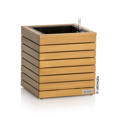 Lechuza Pflanzgefäß 'Palo Natural Wood 35', ca. 35 x 35 x H 37 cm