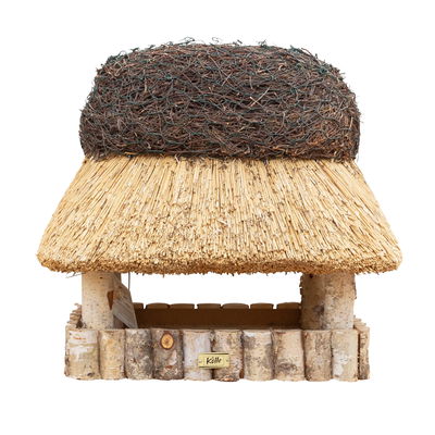 Kölle Vogelhaus „Pellworm“ mit Reetdach, eckig, Birke natur, 45 cm hoch Kölle Vogelhaus „Pellworm“ mit Reetdach, eckig, Birke natur, 45 cm hoch