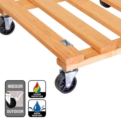 Multi Roller, Tragkraft 120 kg, hellbraun, ca. 10 x 38 x 38 cm Multi Roller, Tragkraft 120 kg, hellbraun, ca. 10 x 38 x 38 cm