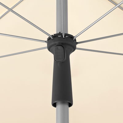 Mittelstockschirm 'Locarno', ca. 180 x 120 cm, natur