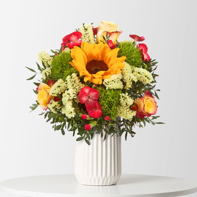 Blumenstrauß 'Sonnige Grüße', handgebunden Blumenstrauß 'Sonnige Grüße', handgebunden