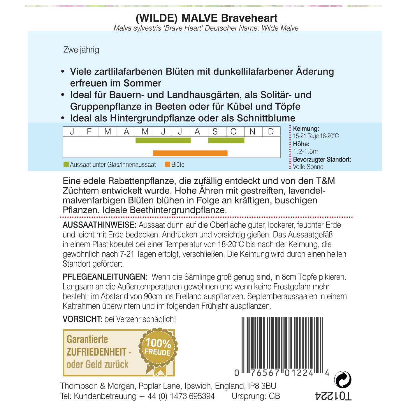 Thompson & Morgan Blumensamen Malve 
