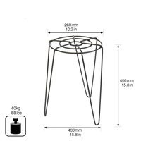 Wagner Pflanzständer, schwarz matt, ca. Ø26 x H40 cm Wagner Pflanzständer, schwarz matt, ca. Ø26 x H40 cm